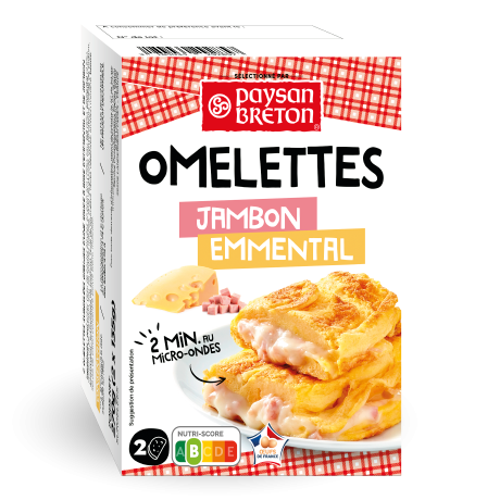 Omelette jambon emmental - Paysan Breton