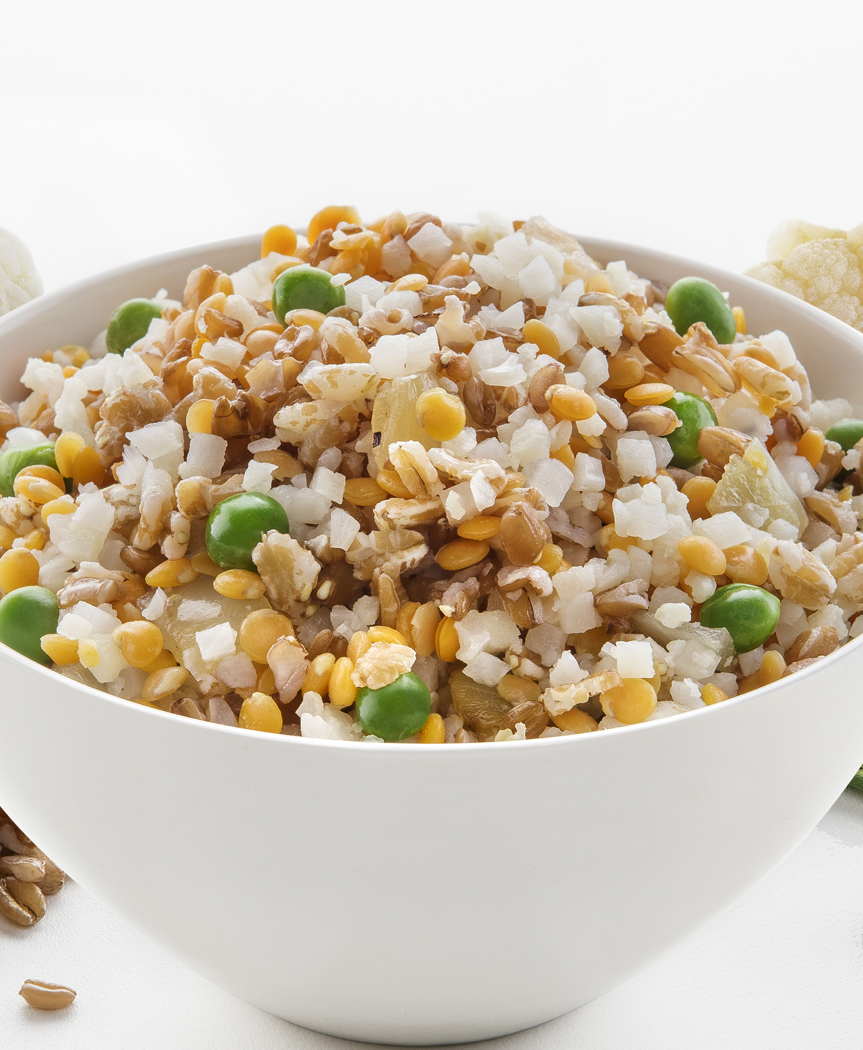 Mélange céréales et légumes
