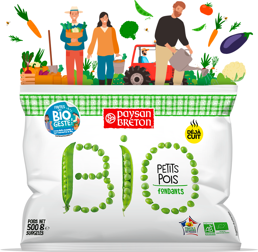 Pack petits pois bio