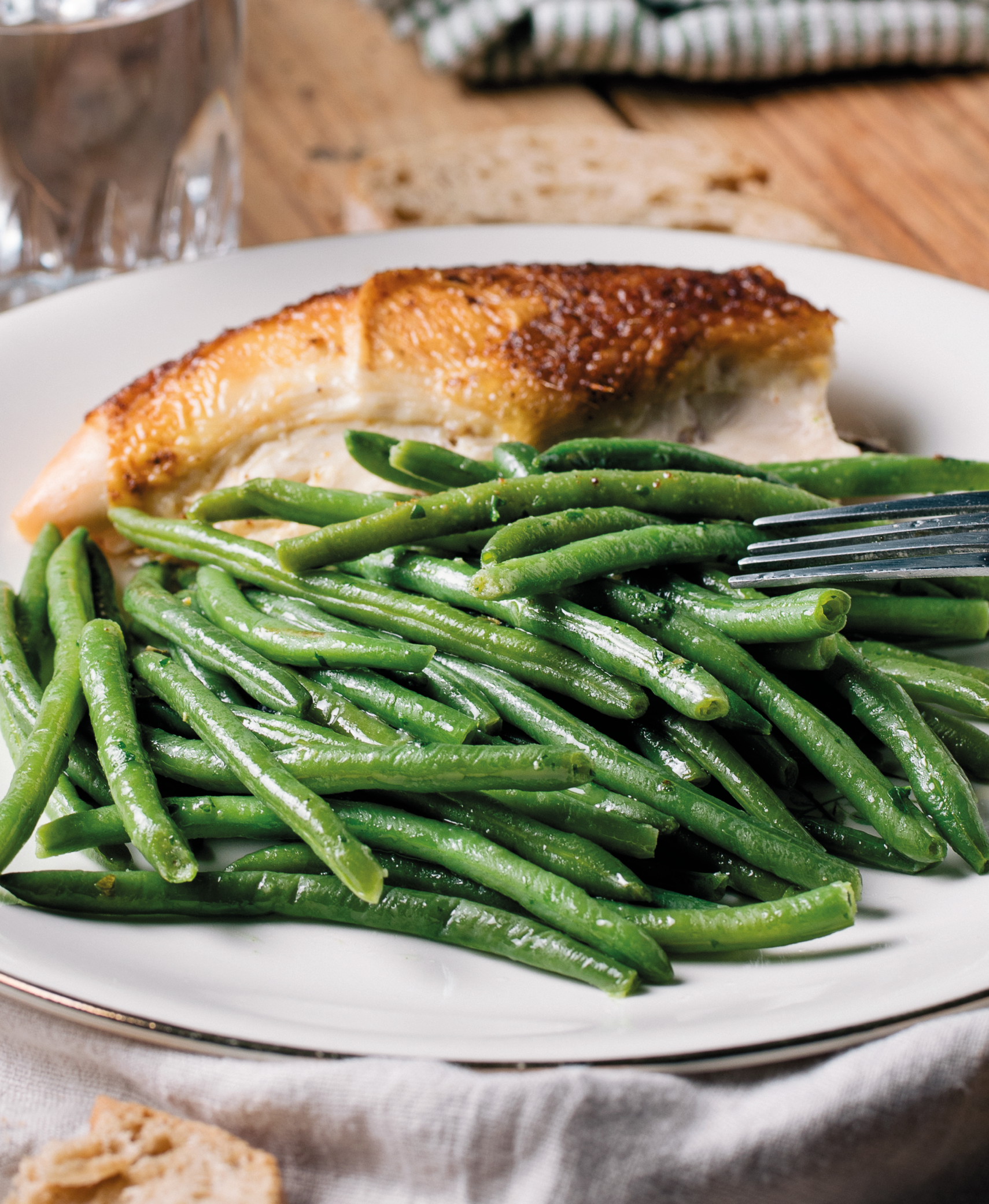 haricots verts persillade