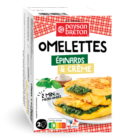 omelettes épinards crème